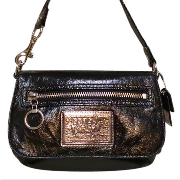 Coach Poppy Small Patent Leather Handbag - Picture 1 of 7